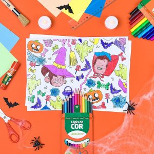 Desenho para Colorir – Dia das Bruxas